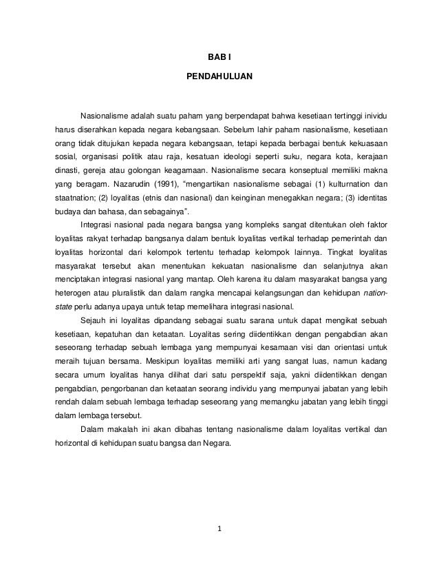 Loyalitas Vertikal dan Horizontal