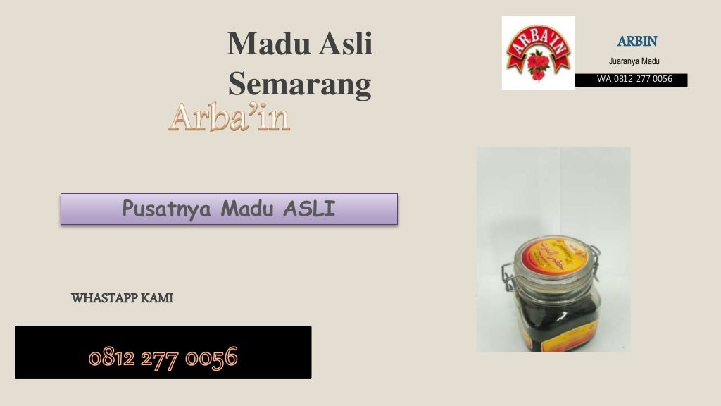 Telp. 081325300812 Jual Madu Asli Kabupaten Sidoarjo Jawa