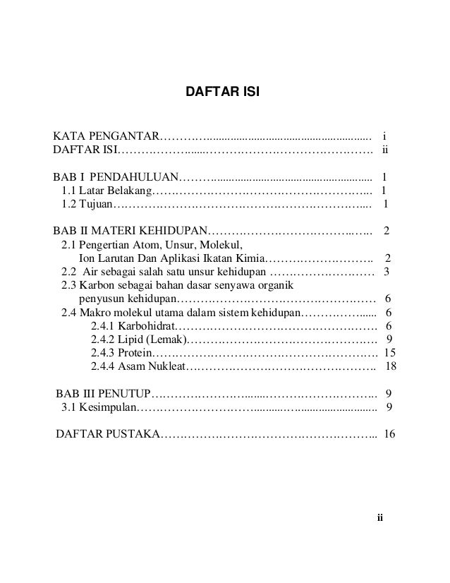 Makalah Biologi Tentang Materi Kehidupan