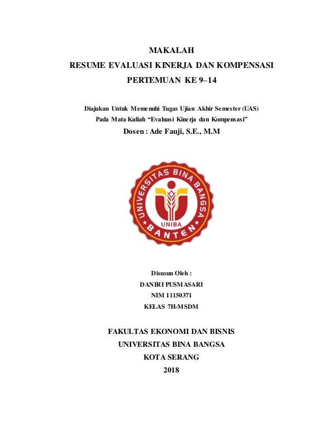 Tugas Makalah Uas Evakinkomp