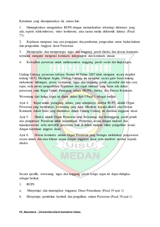 Tugas Makalah Good Corporate Governance