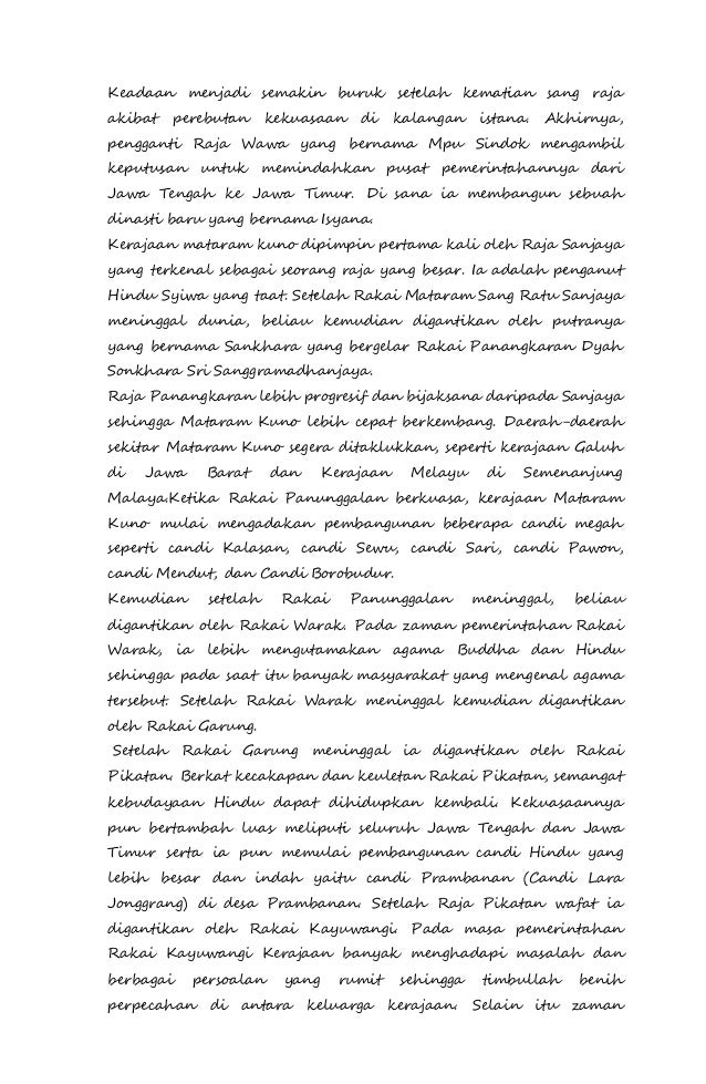 Tugas makalah kerajaan kalingga dan mataram kuno