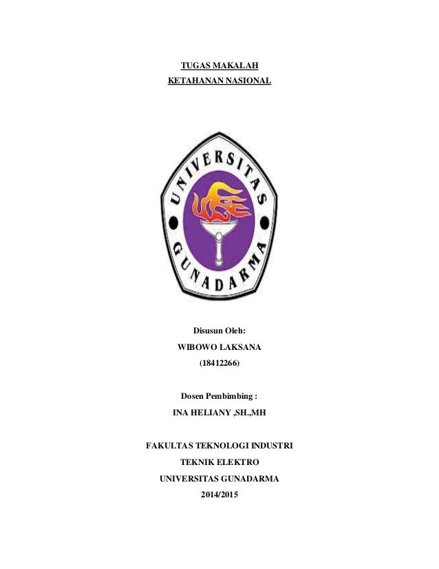 Tugas Makalah Ketahanan Nasional