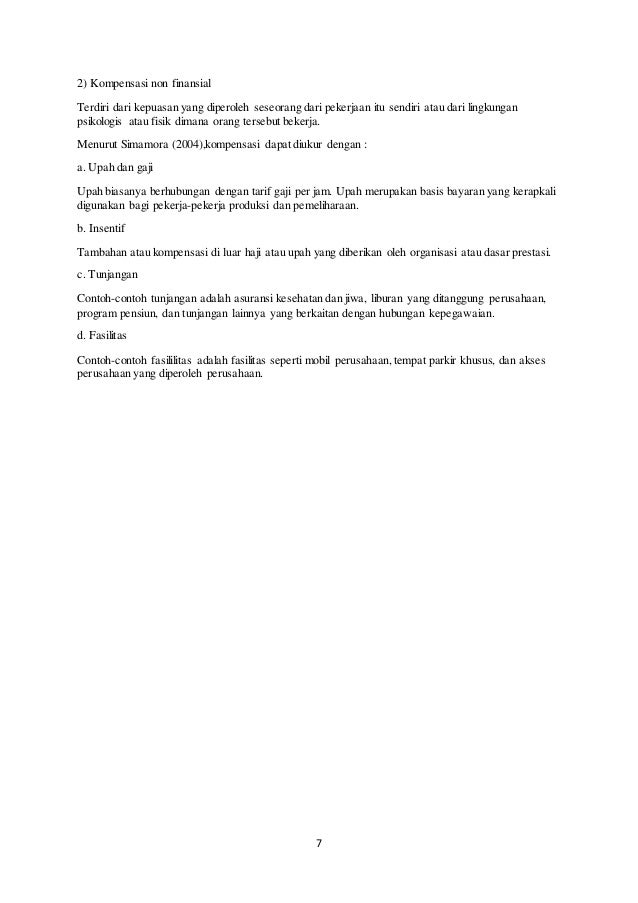 Tugas Makalah Kompensasi 2 Uas