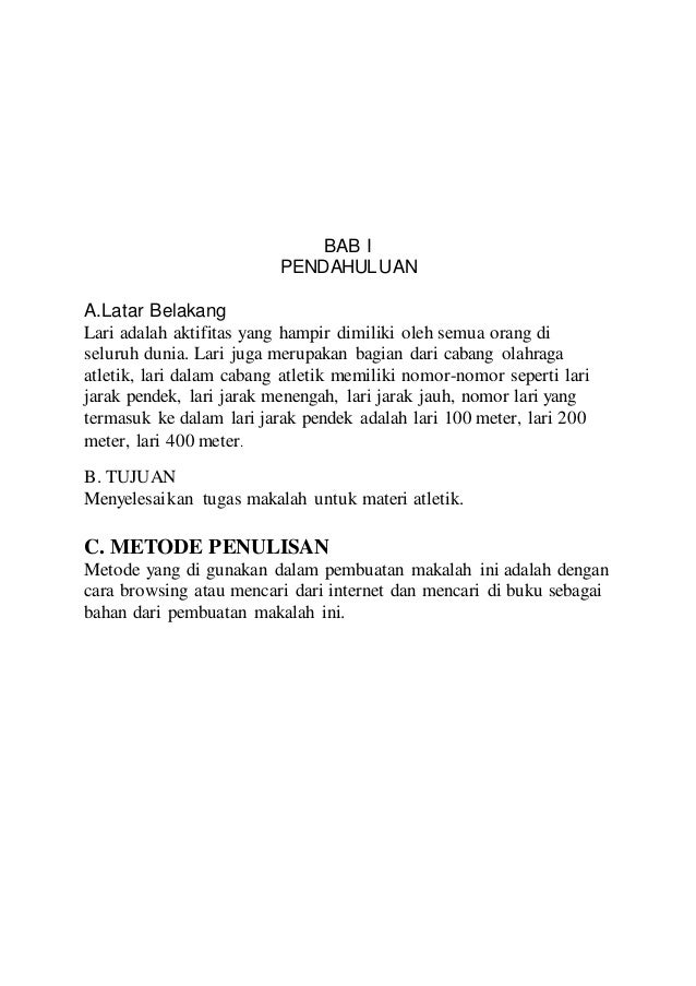 Makalah Lari