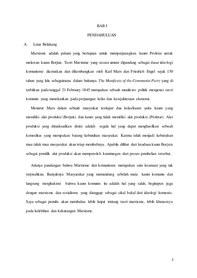 Tugas Makalah Marxisme