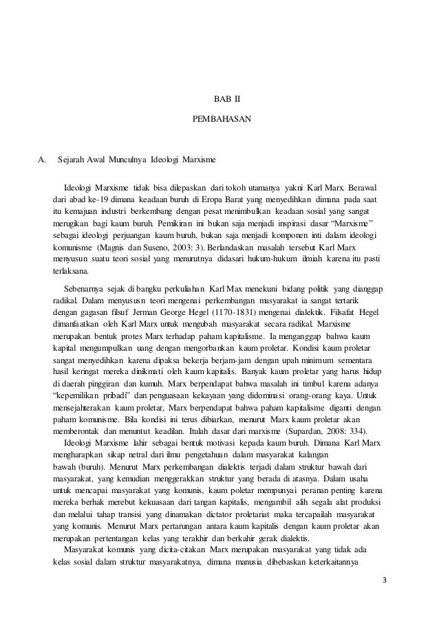 Tugas Makalah Marxisme