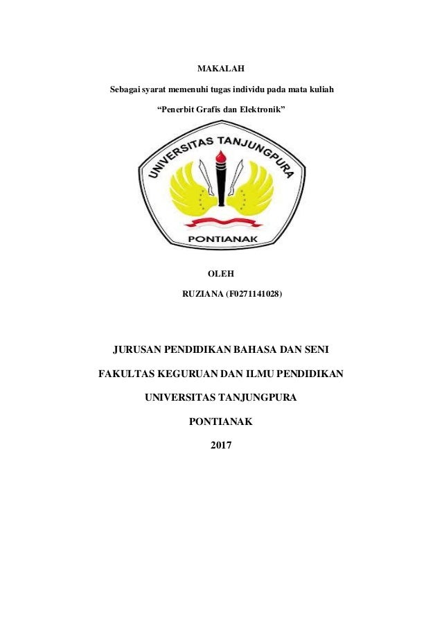 Tugas Makalah Penerbitan Grafis Dan Elektronik
