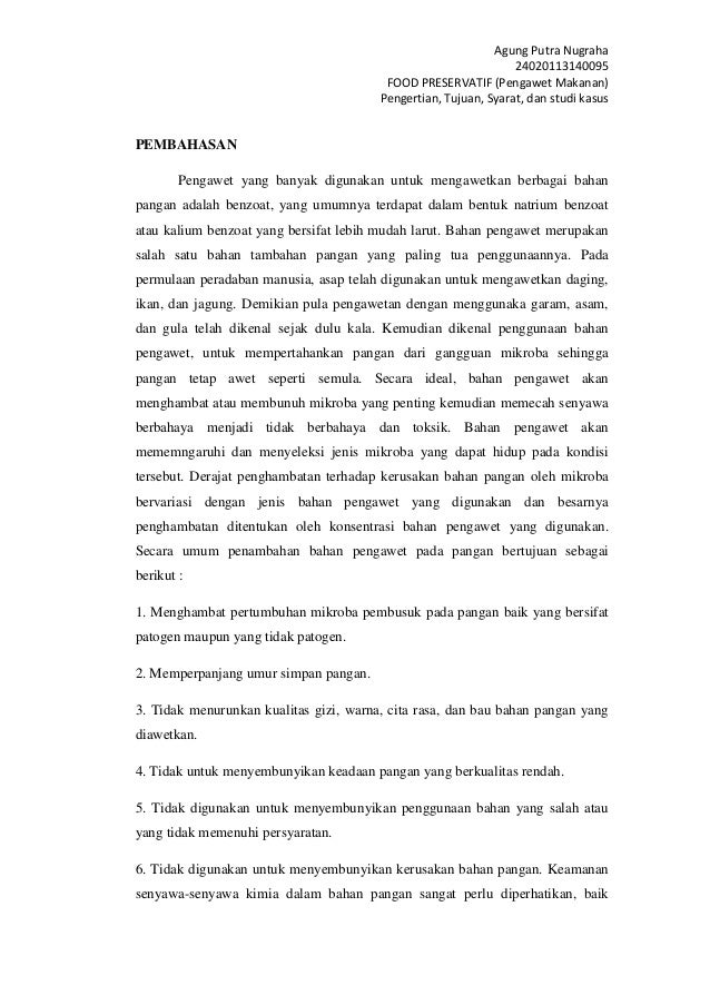 Pengawet Makanan