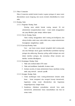 Tugas makalah routing | DOCX