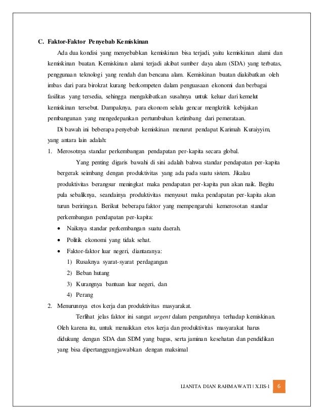 Makalah Sosiologi Kemiskinan