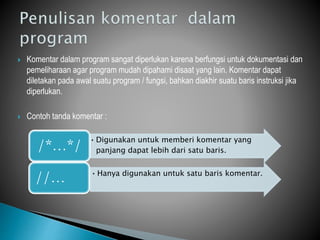 Langkah Dasar Pemrograman pada Aplikasi Dev C++ | PPTX
