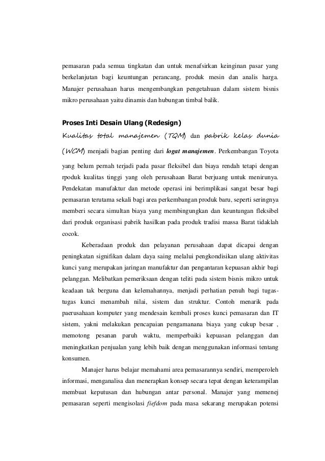 Tugas manajer pemasaran