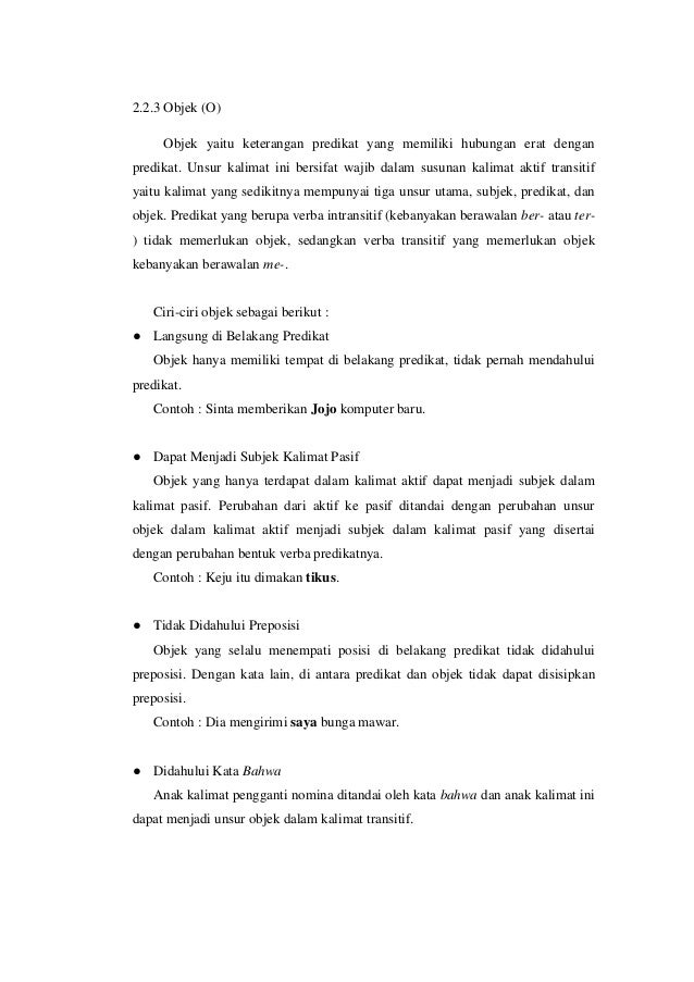 TATA KALIMAT BAHASA INDONESIA TATA KALIMAT BAHASA INDONESIA
