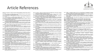 Article References
 