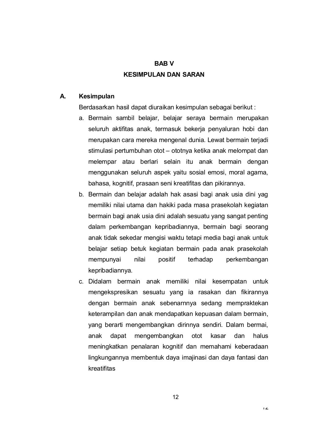 Tugas mandiri paud berjenjang