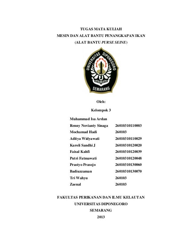 TUGAS MATA KULIAH MESIN DAN ALAT BANTU PENANGKAPAN IKAN TUGAS MATA KULIAH MESIN DAN ALAT BANTU PENANGKAPAN IKAN