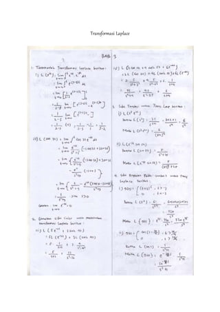Transformasi Laplace