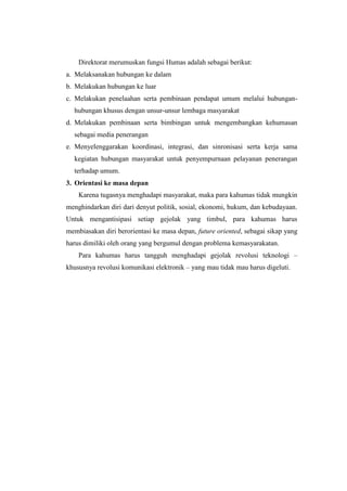 Tugas Resume Buku Humas | DOCX