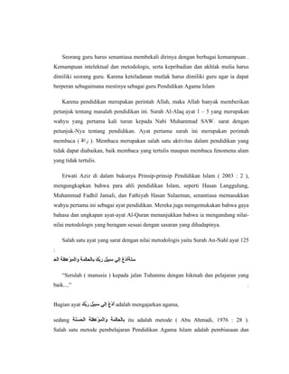 Tugas metode pembelajaran pai