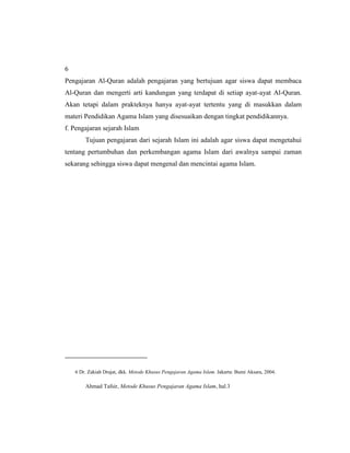 Tugas metode pembelajaran pai