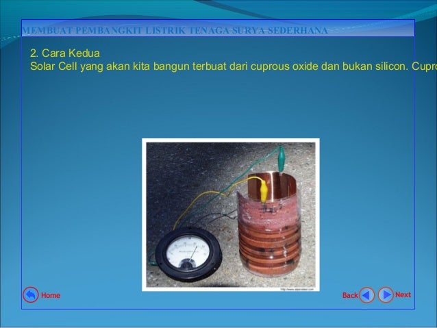 Cara Membuat Tenaga Listrik Dari Air Garam