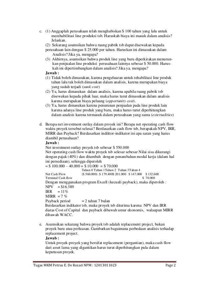 Tugas Mkm Soal No 8 10 Dan 9 10