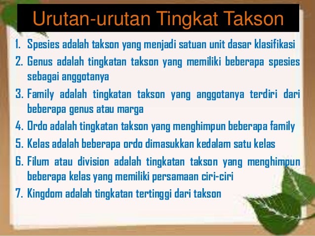Klasifikasi dan Adaptasi Mahluk Hidup