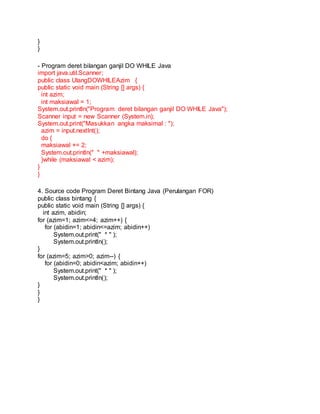 Makalah Perulangan Java | PDF