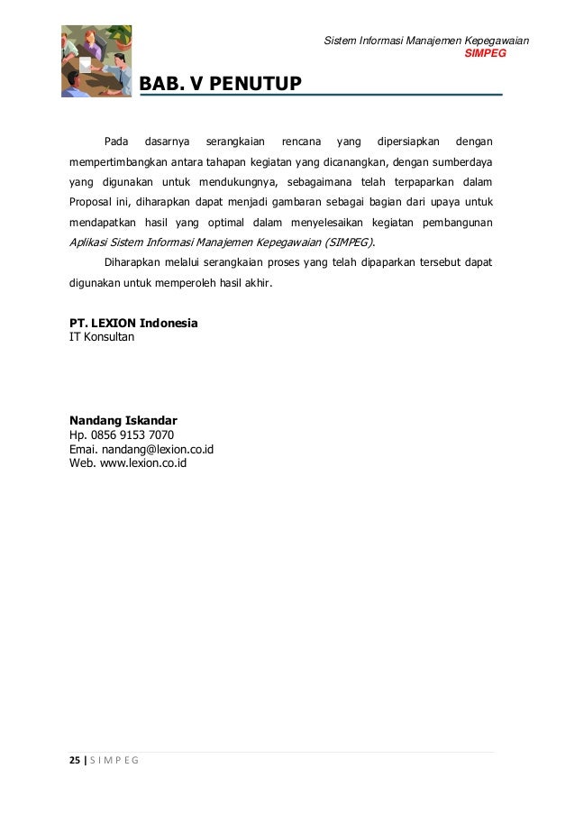 Contoh Tugas Proposal Pengelolaan Proyek SI