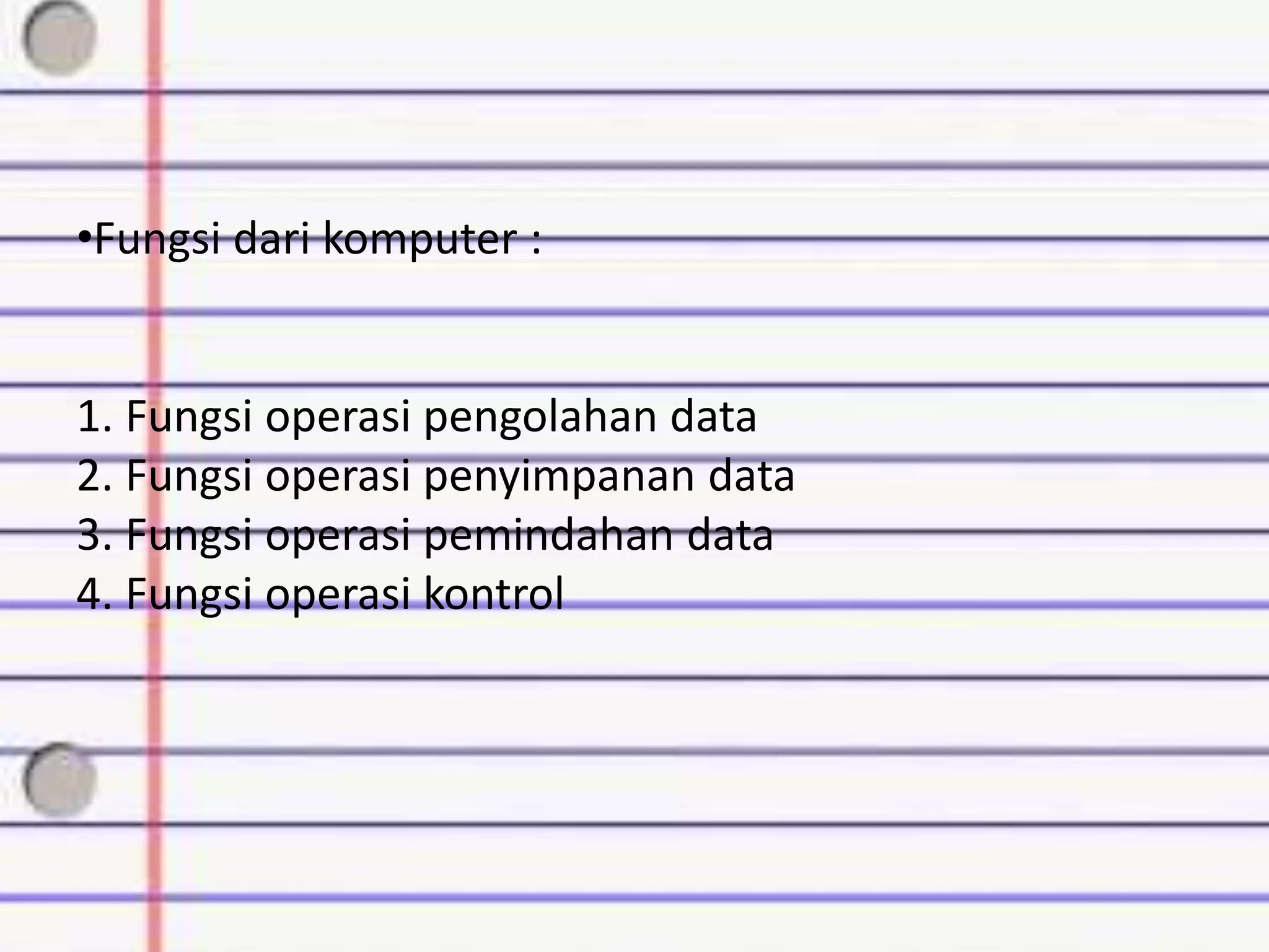 Organisasi & Arsitektur Komputer | PPT