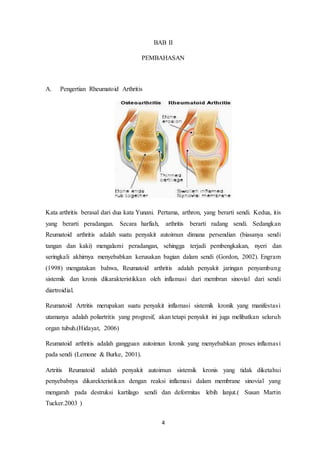 Laporan Pendahuluan Rheumatoid Arthritis | DOCX