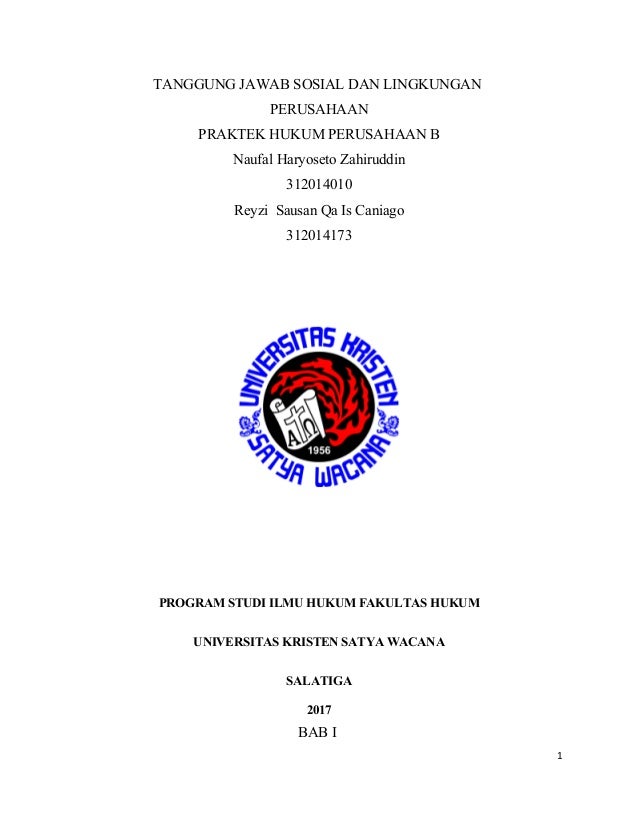 Tanggung Jawab Sosial Dan Lingkungan Perusahaan