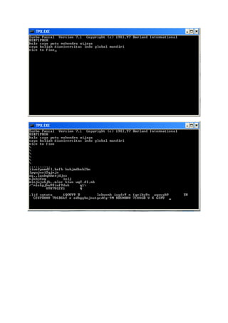 Tugas pascal putu mahendra