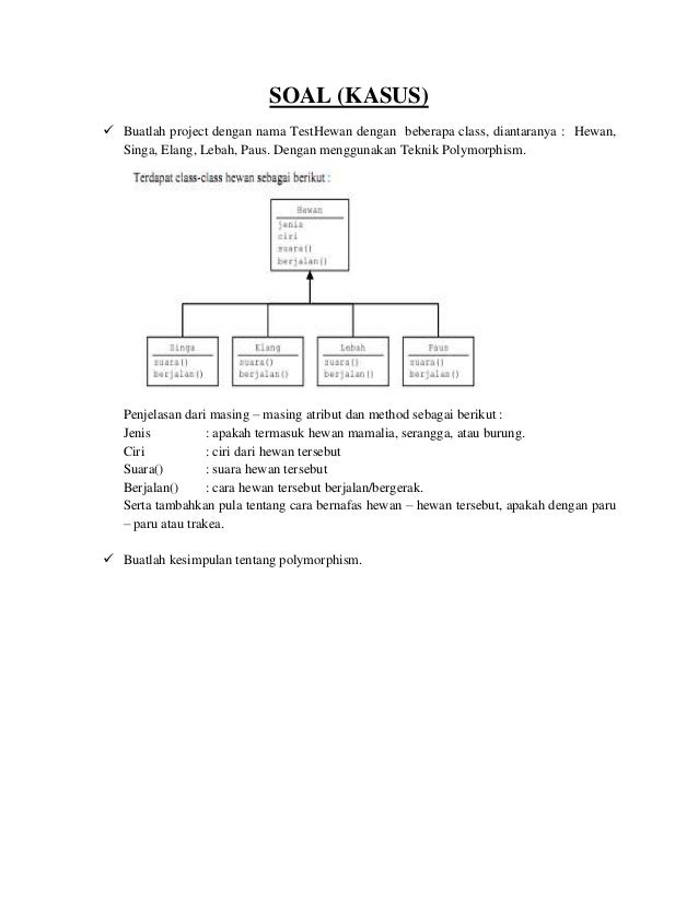 Java Netbeans Polymorphism Object Oriented Programming Oop