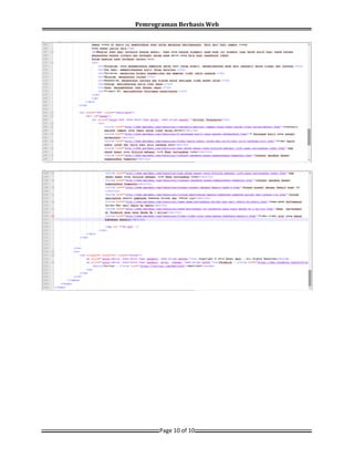 Pemrograman Berbasis Web
Page 10 of 10
 