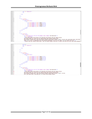 Pemrograman Berbasis Web
Page 9 of 10
 