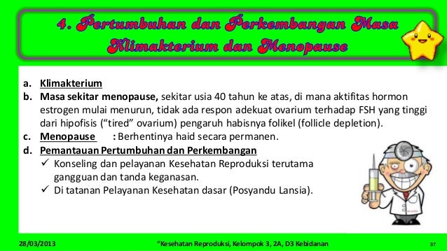 Kesehatan Reproduksi ( pemantauan tumbuh kembang wanita 