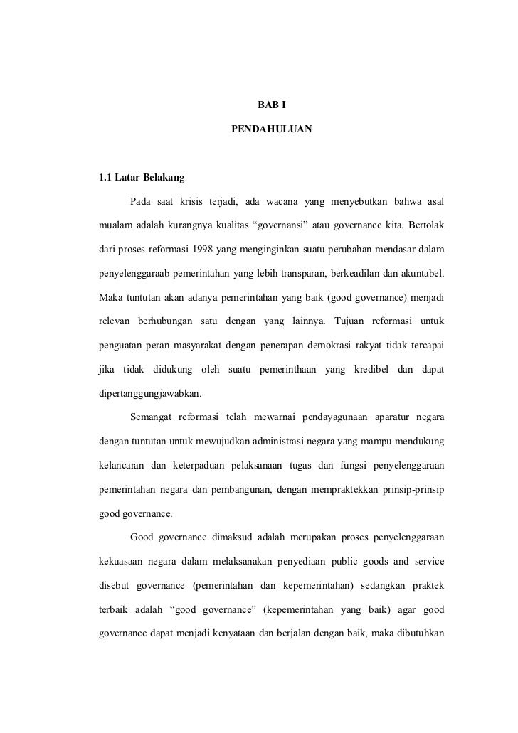 Good Governance Dan Pelayanan Publik