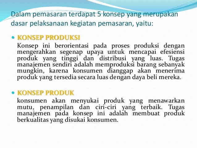KONSEP, FUNGSI DAN UTILITAS PEMASARAN