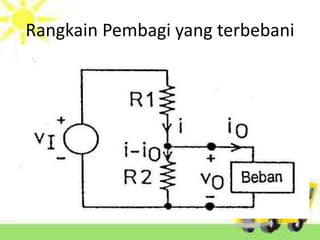 Rangkain Pembagi yang terbebani 
 