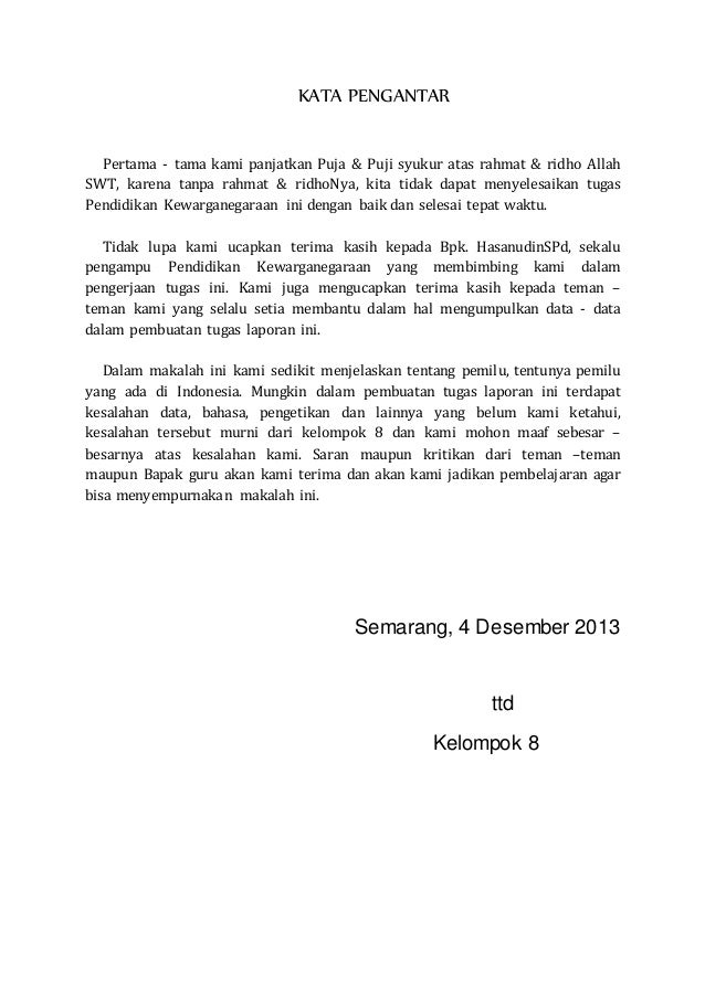 Makalah Pemilihan Umum Pemilu