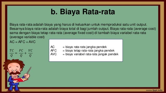 Biaya Produksi Jangka Panjang dan Jangka Pendek Biaya Produksi Jangka Panjang dan Jangka Pendek