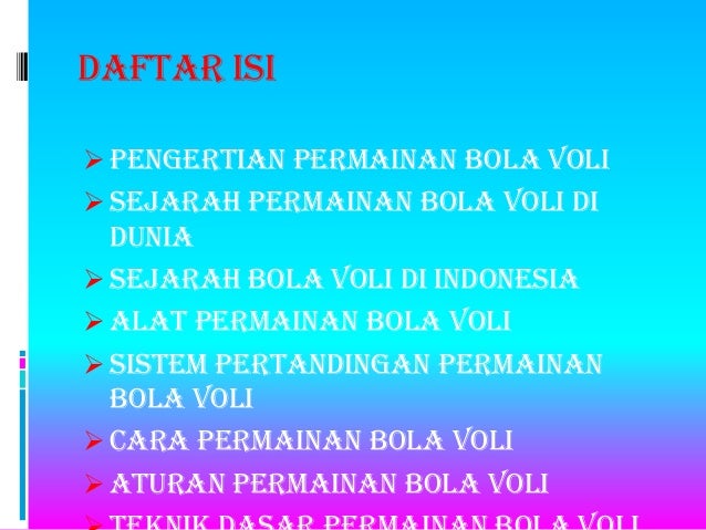 Pengertian Bola Voli