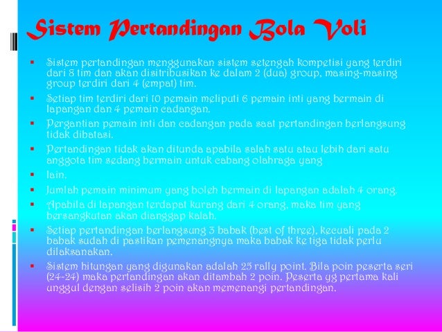 Pengertian bola voli