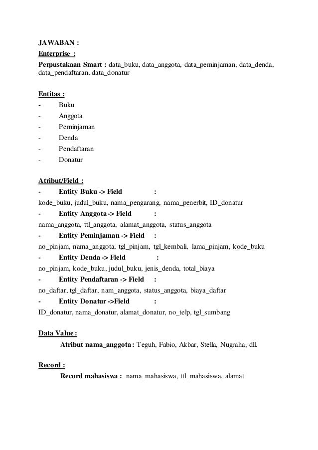 Soal essay perancangan basis data 07 picture