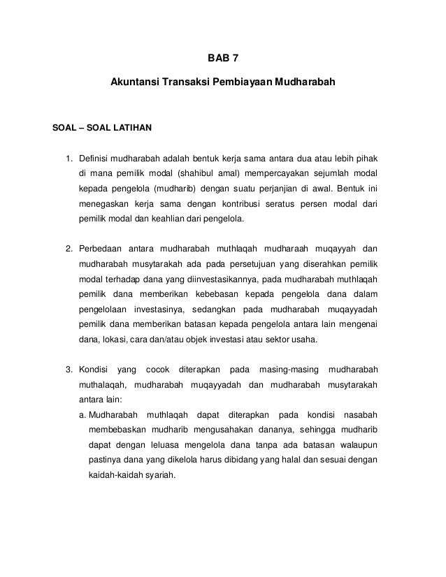 Kunci Jawaban Akuntansi Syariah Ilmusosial Id