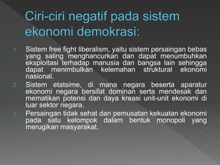 perekonomian indonesia sistem ekonomi indonesia PPT perekonomian indonesia sistem ekonomi indonesia PPT