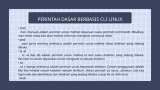 Materi presentasi tentang penjelasan instalasi debian dan perintah ...