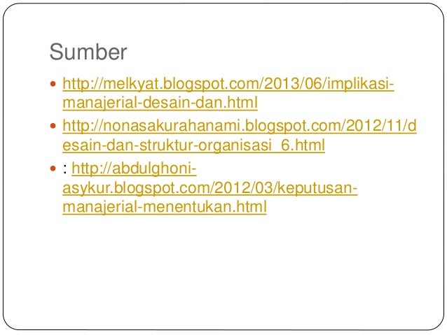 Desain Struktur Organisasi